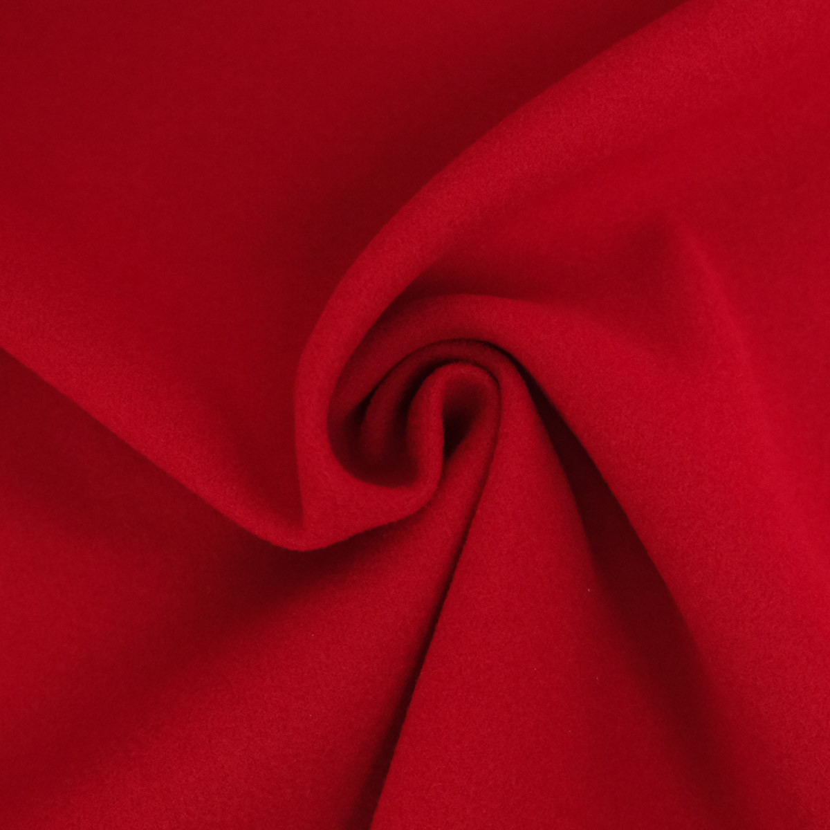 Red Caban-Style Knit Fabric Coat - Maison Klem